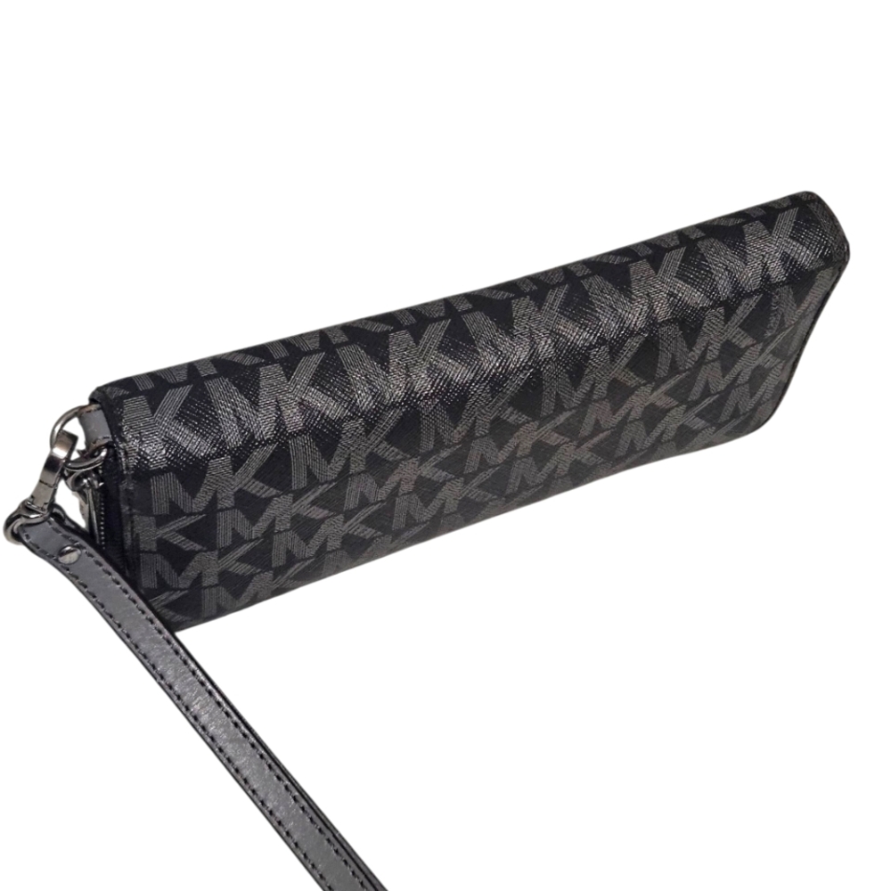 Michael Kors Black and Gray Logo Wallet - Picture 6 of 6